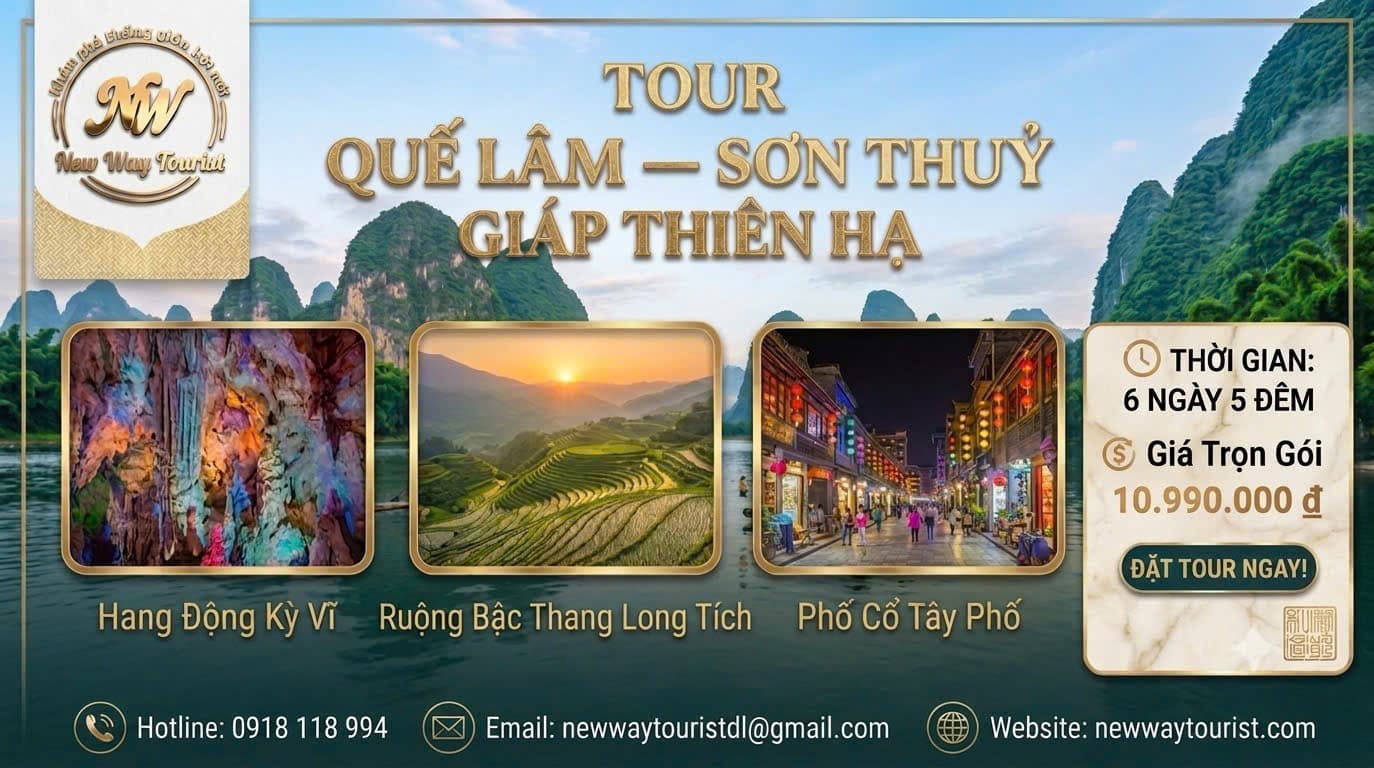 Tour Quế Lâm Sơn Thuỷ Giáp Thiên Hạ 6N5D